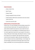 I HUMAN CAROLYN CROSS CASE STUDY&colon; 41-YEAR-OLD FEMALE BREAST CANCER CARE PLAN