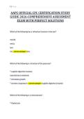 AAPC OFFICIAL CPC CERTIFICATION STUDY&NewLine;GUIDE 2026-COMPREHENSIVE ASSESSMENT&NewLine;EXAM WITH PERFECT SOLUTIONS