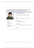 I HUMAN CASE ASSESSMENT&colon; MEI YANG &ndash; 69-YEAR-OLD MALE WITH CHEST PAIN &vert; CASE SOLUTION 2025 &vert; CHAMBERLAIN