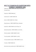 NYC TLC EXAM RULES QUESTIONS WITH CORRECT ANSWERS 2026