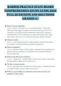 BARBER PRACTICE STATE BOARD&NewLine;FINAL TEST 2026 QUESTIONS WITH&NewLine;CORRECT ANSWERS GRADED A&plus;
