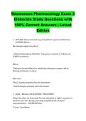 Rasmussen Pharmacology Exam 3 &NewLine;Elaborate Study Questions with &NewLine;100&percnt; Correct Answers &vert; Latest &NewLine;Edition 