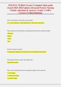 NUR 6111&sol; NUR6111 Exam 2 Complete Study guide &NewLine;&lpar;Latest 2025&sol; 2026 Update&rpar; Advanced Practice Nursing &NewLine;I Guide &vert; Questions & Answers &vert; Grade A &vert; 100&percnt; &NewLine;Correct &lpar;Verified Solutions&rpar; 