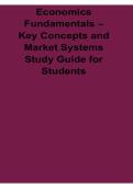 Economics Fundamentals Key Concepts And Market Systems Study Guide For Students Microeconomics And Economics Prep 2025&sol; 2026
