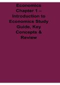 Economics Chapter 1 Introduction To Economics Study Guide Key Concepts And Review 2025&sol; 2026 Microeconomics And Economics Prep