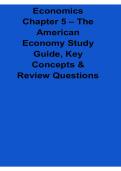 Economics Chapter 5 The American Economy Study Guide Key Concepts And Review Questions 2025&sol; 2026 Microeconomics And Economics Prep