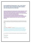 NCLEX PHARMACOLOGY REVIEW &lpar;2026 > 2027&rpar; &vert; LATEST UPDATE &NewLine;WITH 100 MOST TESTED QUESTIONS AND CORRECT ANSWERS &ndash; &NewLine;HIGH-YIELD REVISION ACTUAL TAKEN EXAM