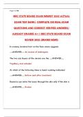 IBEC STATE BOARD EXAM NEWEST 2025 ACTUAL EXAM TEST BANK &vert; PDF &plus; ANSWER KEY