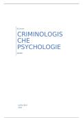 samenvatting Reader Criminologische Psychologie &vert; KU Leuven &vert; 2025&sol;26