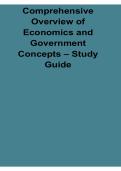 Comprehensive Overview Of Economics And Government Concepts Study Guide 2025&sol; 2026 Microeconomics And Economics Prep