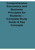 Comprehensive Economics And Business Principles For Students Complete Study Guide 2025&sol; 2026 Microeconomics And Business Prep
