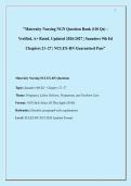 "Maternity Nursing NGN Question Bank &lpar;110 Qs&rpar; &ndash; &NewLine;Verified&comma; A&plus; Rated&comma; Updated 2026&sol;2027 &vert; Saunders 9th Ed &NewLine;Chapters 21&ndash;27 &vert; NCLEX-RN Guaranteed Pass"