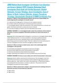 ABMDI Medical Death Investigator Certification Exam Questions and Answers Updated 2026 &vert; Complete Medicolegal Death Investigation Study Guide with Verified Questions&comma; Detailed Rationales&comma; Forensic Pathology&comma; Scene Investigation&comma; Cause & Manner of Death&comma; E