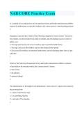 National Association of Long Term Care Administrator Boards Core Practice Examination Study Guide with Questions and Answers by Healthcare Administration Study Resource