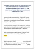 D514&sol; WGU D514 EXAM 2027 ACTUAL EXAM QUESTIONS AND &NewLine;CORRECT DETAILED ANSWERS &lpar;VERIFIED ANSWERS&rpar; ALL &NewLine;ANSWERED &lbrace;126 Q & A&rcub; ALREADY GRADED A&plus; &sol; D514- &NewLine;ANALYTICAL METHODS OF HEALTHCARE LEADERS EXAM &vert; &NewLine;GUARANTEED PASS &vert; WGU