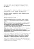 COM 304 FINAL REVIEW QUESTIONS & VERIFIED ANSWERS