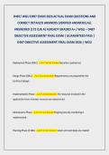 D487&sol; WGU D487 EXAM 2026 ACTUAL EXAM QUESTIONS AND &NewLine;CORRECT DETAILED ANSWERS &lpar;VERIFIED ANSWERS&rpar; ALL &NewLine;ANSWERED &lbrace;172 Q & A&rcub; ALREADY GRADED A&plus; &sol; WGU &ndash; D487 &NewLine;OBJECTIVE ASSESSMENT FINAL EXAM &vert; GUARANTEED PASS &vert; &NewLine;D487 OBJECTIVE ASSESSMENT FINAL EXAM 2026 &vert; 