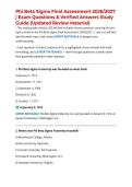 Phi Beta Sigma Final Assessment 2026&sol;2027 &vert; Exam Questions & Verified Answers Study Guide &lpar;Updated Review Material&rpar;