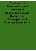 Chapter 1 Economics And Economic Reasoning Study Guide Key Concepts And Practice Questions 2025&sol; 2026 Microeconomics And Economics Prep