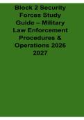 Block 2 Security Forces Study Guide Military Law Enforcement Procedures And Operations 2026 2027 Air Force Prep