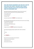 WGU D487 ONLINE ASSESSMENT &lbrace;OA&rcub; 2026-2027 WITH 80 &NewLine;QUESTIONS AND CORRECT ANSWERS &lpar;100&percnt; CORRECT &NewLine;VERIFIED ANSWERS&rpar; D487 SECURE SOFTWARE DESIGN &NewLine;OBJECTIVE ASSESSMENT 2026 