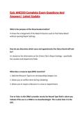 Epic ANE350 Complete Exam Questions And&NewLine;Answers&vert; Latest Update