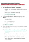 Florida Dental Law Practice Questions 2026 &vert; Practice Questions & Verified Answers &vert; Dental Jurisprudence Prep