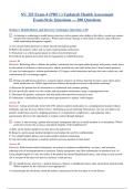 NU 325 Exam 4 Health Assessment&colon; Comprehensive Clinical Reasoning Questions with Rationales