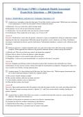 NU 325 Exam 3 Health Assessment&colon; Comprehensive Clinical Reasoning Questions with Rationales