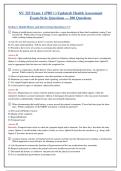 NU 325 Health Assessment&colon; Complete Exam Bundle &lpar;Exams 1-4&rpar; &ndash; Over 400 Questions with Rationales