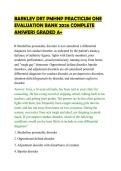 BARKLEY DRT PMHNP PRACTICUM ONE &NewLine;EVALUATION BANK 2026 COMPLETE &NewLine;ANSWERS GRADED A&plus; 