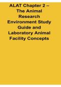 ALAT Chapter 2 The Animal Research Environment Study Guide And Laboratory Animal 2025&sol; 2026 Veterinary Research Prep