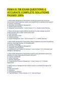 FEMA IS 700 EXAM QUESTIONS & ACCURATE COMPLETE SOLUTIONS PASSED 100&percnt;