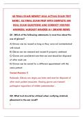 ILE FINAL EXAM NEWEST 2026 ACTUAL EXAM TEST BANK &vert; COMPLETE PRACTICE QUESTIONS & VERIFIED ANSWERS