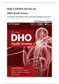 Solutions Manual &mdash; DHO Health Science&comma; 10th Student Edition &lpar;Simmers&comma; Simmers-Nartker&comma; Simmers-Kobelak & Morris&comma; 2025&rpar;&comma; Chapters 1-24 &vert; All Chapters Covered