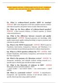 NR-585NP&colon; RESEARCH METHODS & EVIDENCE-BASED PRACTICE FOR ANP &vert; CHAMBERLAIN UNIVERSITY &vert; REAL EXAM QUESTIONS AND CORRECT ANSWERS&vert; LATEST 2026&sol;2027 VERSION&NewLine;&NewLine;&NewLine;