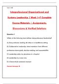 INTERPROFESSIONAL ORGANIZATIONAL AND SYSTEMS LEADERSHIP&colon; A COMPREHENSIVE GUIDE