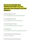 BASI PILATES MIDTERM EXAM &NewLine;CERTIFICATION SCRIPT 2026 FULL &NewLine;QUESTIONS WITH DETAILED SOLUTIONS &NewLine;GRADED A&plus; 
