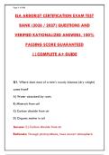 ISA ARBORIST CERTIFICATION EXAM TEST BANK &vert; 500&plus; PRACTICE QUESTIONS & ANSWERS