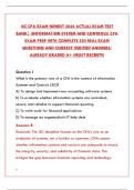 ISC CPA EXAM NEWEST 2026 ACTUAL EXAM TEST BANK &vert; FULL PRACTICE QUESTIONS & ANSWERS 