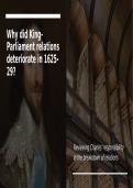 King-Parliament tensions from 1625-29 PowerPoint