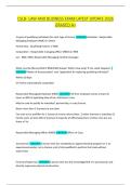 CSLB - LAW AND BUSINESS EXAM LATEST UPDATE 2026 GRADED A&plus; 