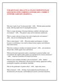 NUR 445 EXAM 1 2026 ACTUAL EXAM COMPLETE EXAM &NewLine;QUESTIONS WITH VERIFIED ANSWERS 100&percnt; CORRECT &NewLine;ANSWERS ALREADY GRADED A&plus;