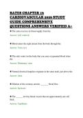 BATES CHAPTER 16 &NewLine;CARDIOVASCULAR 2026 STUDY &NewLine;GUIDE COMPREHENSIVE &NewLine;QUESTIONS ANSWERS VERIFIED A&plus; 