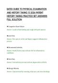 BATES GUIDE TO PHYSICAL EXAMINATION &NewLine;AND HISTORY TAKING 2026 ASSESSMENT &NewLine;SCRIPT DETAILED RESPONSES &NewLine;COMPREHENSIVE REVIEW