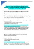 NSG552 PSYCHOPHARMACOLOGY EXAM 1 REVIEW 2026&sol;2027 &vert; Complete Guide with Verified Answers 100&percnt; Correct &vert; Pass Guaranteed - A&plus; Graded&NewLine;&NewLine;
