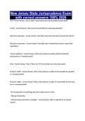 New Jersey State Jurisprudence Exam with correct answers 100&percnt; 2026