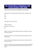 NJ Jurisprudence&colon; Regulations with correct answers 100&percnt; 2026