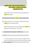 Florida Public Health Examination Practice Questions and Answers by Public Health Study Resource