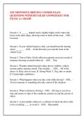 NSC DEFENSIVE DRIVING COURSE EXAM &NewLine;QUESTIONS WITH DETAILED ANSWER KEY FOR &NewLine;EXAM&comma; A&plus; GRADE